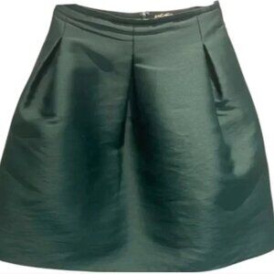 Lord & Taylor Dark Deep sage green bird cage skirt